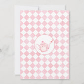 ピンクフローラアリスinワンダーラン誕生日 招待状 (裏面)