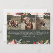 ピンクフローラアーチオメリーフォーフォトホリデーカード シーズンカード (裏面)