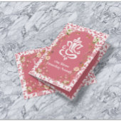 ピンクフローラアーチフレームインディアン結婚ズ 招待状