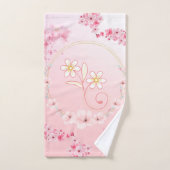 ピンクフローラアート,春賛美ズ バスタオルセット (ハンドタオル)