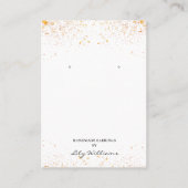 ピンクフローライヤリング表示ホルダーカード 名刺 (正面)