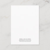 ピンクフローライヤリング表示ホルダーカード 名刺 (裏面)