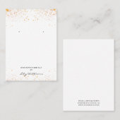 ピンクフローライヤリング表示ホルダーカード 名刺 (正面/裏面)