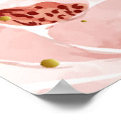 ピンクフローラウェルカムバプテスマ ポスター (角)