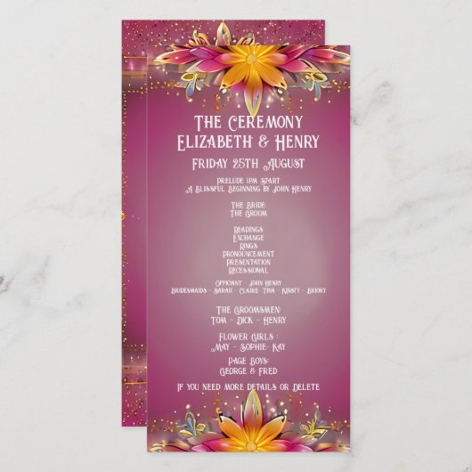 ピンクフローラエレガンス結婚ズコレクション (正面/裏面)