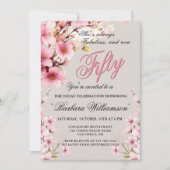 ピンクフローラエレガンス50th & Fabバースデーパーティーホール シーズンカード (正面)