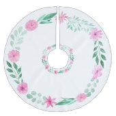 ピンクフローラエレガントガーリープリンセス ブラッシュドポリエステルツリースカート (正面)