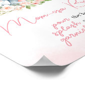 ピンクフローラエレファントバルーンマムオサバー ポスター (角)