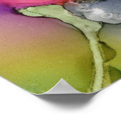 ピンクフローラオリジナルアート ポスター (角)