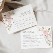 ピンクフローラオリーブ結婚の詳細エンクロージャカード エンクロージャーカード