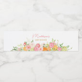 ピンクフローラオレンジシトラス ペットボトルラベル (シングルラベル)