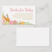 ピンクフローラオレンジ柑橘系ベビー エンクロージャーカード (正面/裏面)