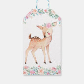 ピンクフローラオンダーフルディアーパーティーありがとう ギフトタグ (裏面)