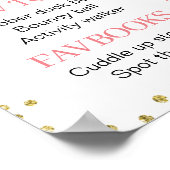 ピンクフローラオーディア誕生日マイルストーンポスター ポスター (角)