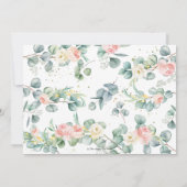 ピンクフローラカウトコアラ洗礼《キリスト教》洗礼式や命名式写真 招待状 (裏面)