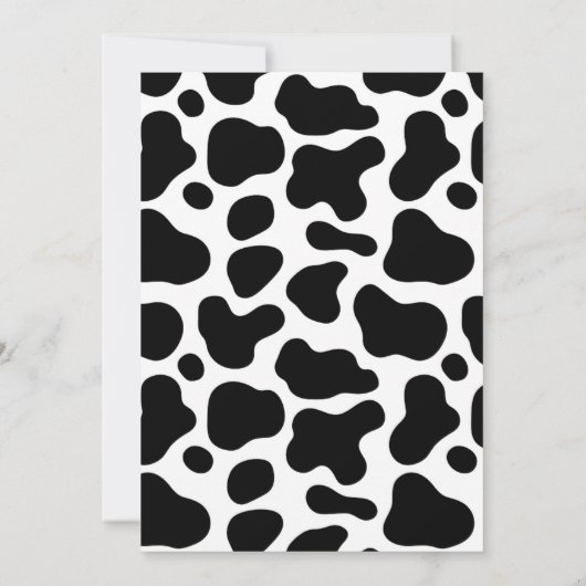 ピンクフローラカウファーム誕生日招待状 招待状 (裏面)