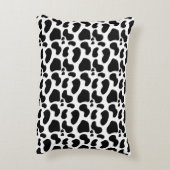 ピンクフローラカウプリント子供部屋 アクセントクッション (裏面(縦))