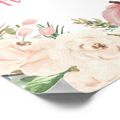 ピンクフローラカボチャ収穫トラック歓迎サイン ポスター (角)