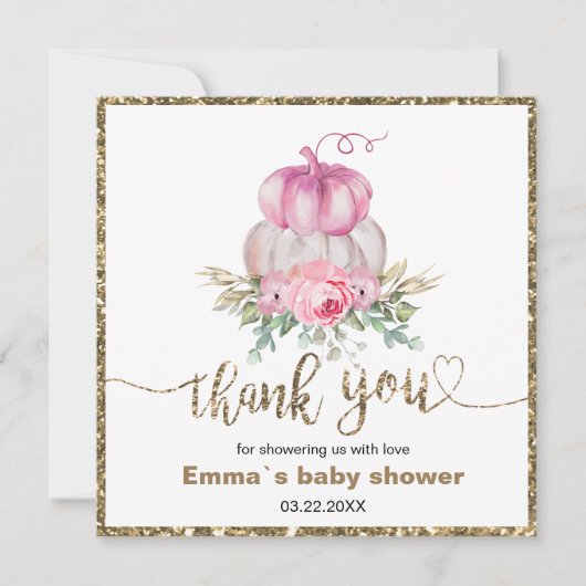 ピンクフローラカボチャ感謝していン秋ユー (正面)