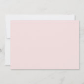 ピンクフローラカボチャ秋ブライダルシャワーありがとうI 招待状 (裏面)