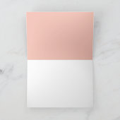 ピンクフローラカボチャ秋ベビーシャワーありがとう カード (内部)