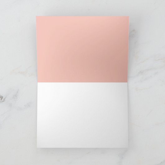 ピンクフローラカボチャ秋ベビーシャワーありがとう カード (内部)