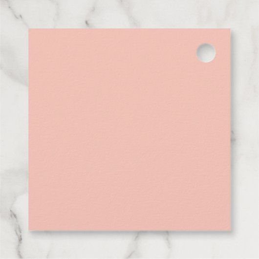 ピンクフローラカボチャ秋ベビーシャワーありがとう フェイバータグ (裏面)