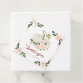 ピンクフローラカボチャ秋ベビーシャワーありがとうFav フェイバータグ (インサイチュ)