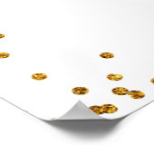 ピンクフローラカボチャ赤ちゃんシャワー歓迎サイン ポスター (角)