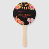 ピンクフローラカラフルフェスタブライダルシャワー ハンドファン (正面)