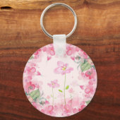 ピンクフローラカントリーガーデン キーホルダー (正面)