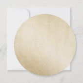 ピンクフローラカントリー金ゴールド100th誕生日パーティー 招待状 (裏面)