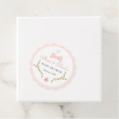 ピンクフローラガチョウ赤ちゃんシャワー フェイバータグ (インサイチュ)