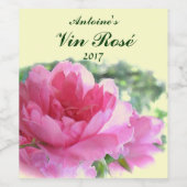 ピンクフローラガーデンバラワインラベル ワインラベル (シングルラベル)