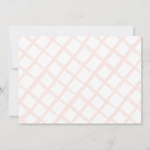 ピンクフローラガーデンホースガールフォト誕生日 招待状 (裏面)