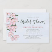 ピンクフローラガーデンボホブライダルシャワー 招待状 (正面)