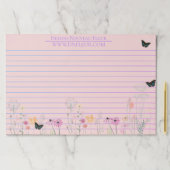 ピンクフローラガーデンラージティアウェイ紙パッド ペーパーパッド (インサイチュ)