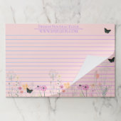 ピンクフローラガーデンラージティアウェイ紙パッド ペーパーパッド (折り畳み)