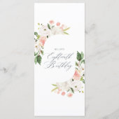 ピンクフローラガーデン18thバースデーメニュー メニュー (裏面)