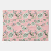 ピンクフローラキッチンタオル キッチンタオル (横)