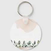 ピンクフローラキリンSafariベビーシャワーのお気に入り キーホルダー (裏面)