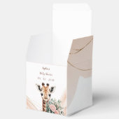 ピンクフローラキリンSafari赤ちゃんシャワー特典ボックス フェイバーボックス (オープン)