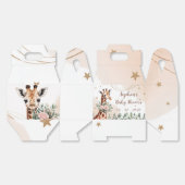 ピンクフローラキリンSafari赤ちゃんシャワー特典ボックス フェイバーボックス (見開き)