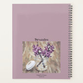 ピンクフローラキルナージャーやる気を起こさせる引用文ジャーナル プランナー手帳 (裏面)