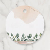 ピンクフローラキレーフサファリベイビーシャワー フェイバータグ (裏面)