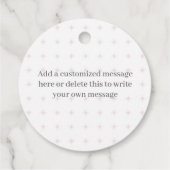 ピンクフローラキンセアニェラドレスパーティー フェイバータグ (裏面)