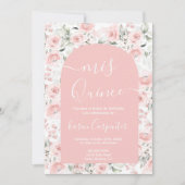 ピンクフローラキンセアニェラ招待状 招待状 (正面)