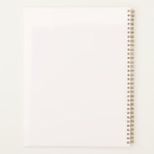 ピンクフローラキンセアニェラ素朴赤面15誕生日 プランナー手帳 (裏面)