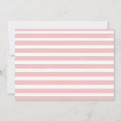 ピンクフローラキンセアニェラ誕生日フォト招待状 招待状 (裏面)