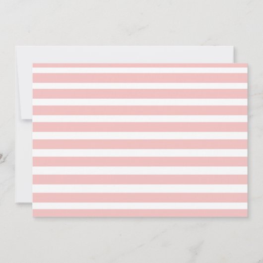 ピンクフローラキンセアニェラ誕生日フォト招待状 招待状 (裏面)